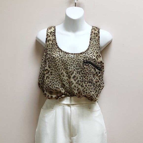JULES + JAMES LEOPARD TANK - Picture 2 of 9